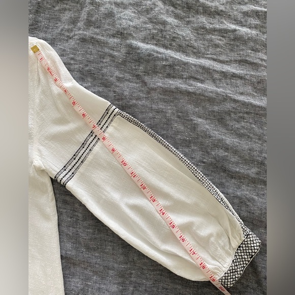 Zara linen tunic with black thread detailing - Picture 7 of 8